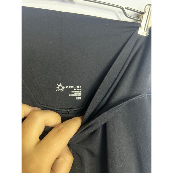 Aerie Crossover Flare Leggings High waisted Size Medium - Picture 3 of 6